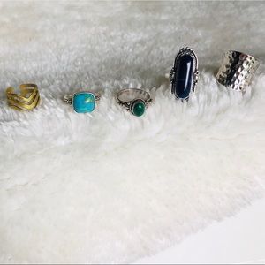 BOHEMIAN Style Ring Mix - Set of 5 rings